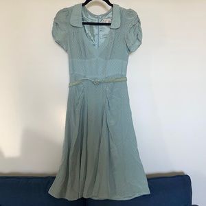 NANETTE LEPORE polka dot mint green dress